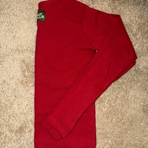 DAILY DRILLS POINTELLE LONG SLEEVE XS/S- Vintage Red!!